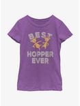 Dr. Seuss Best Hopper Youth Girls T-Shirt, PURPLE BERRY, hi-res