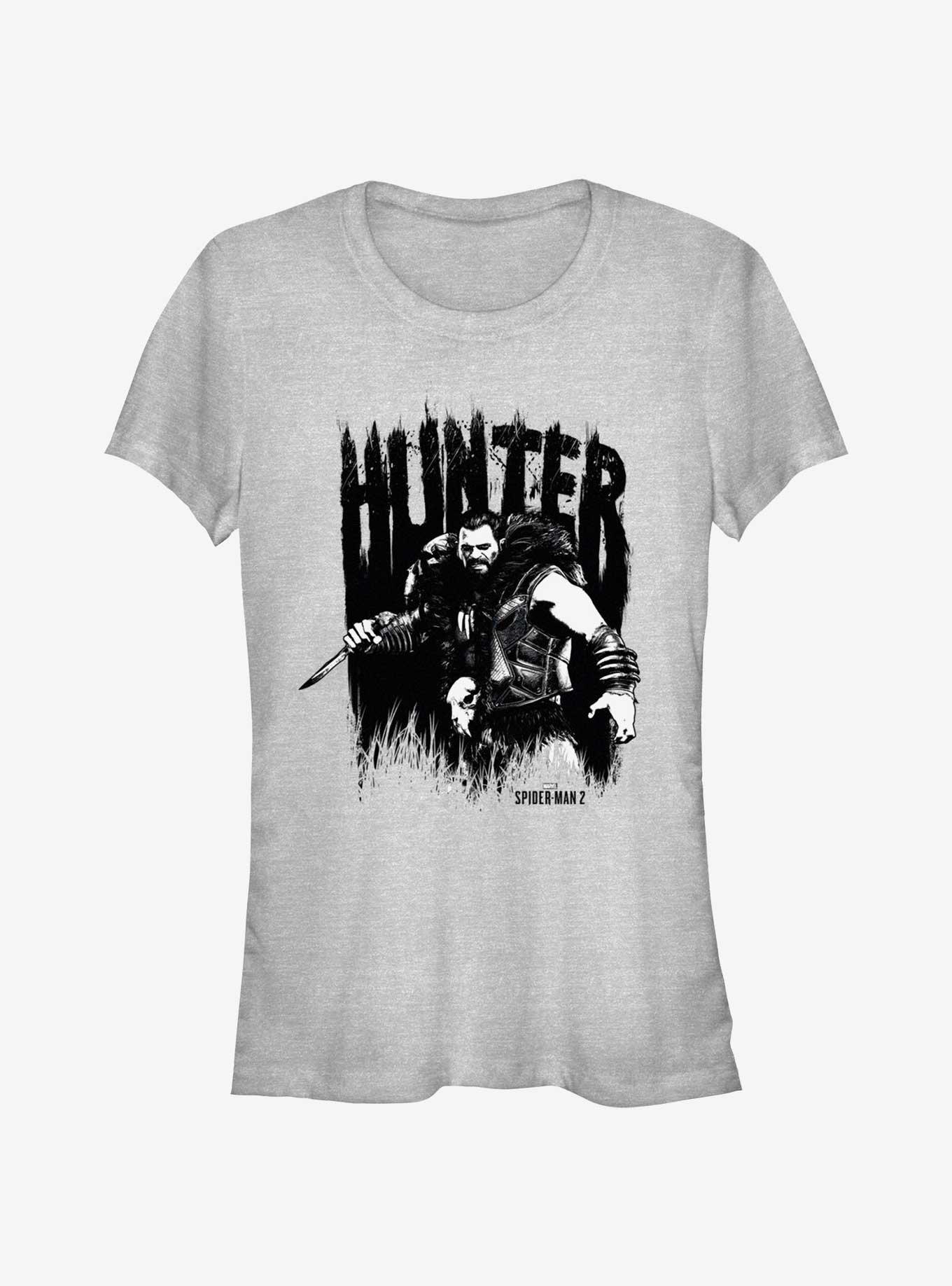 Marvel Spider-Man 2 Game Hunter Kraven Portrait Girls T-Shirt, ATH HTR, hi-res