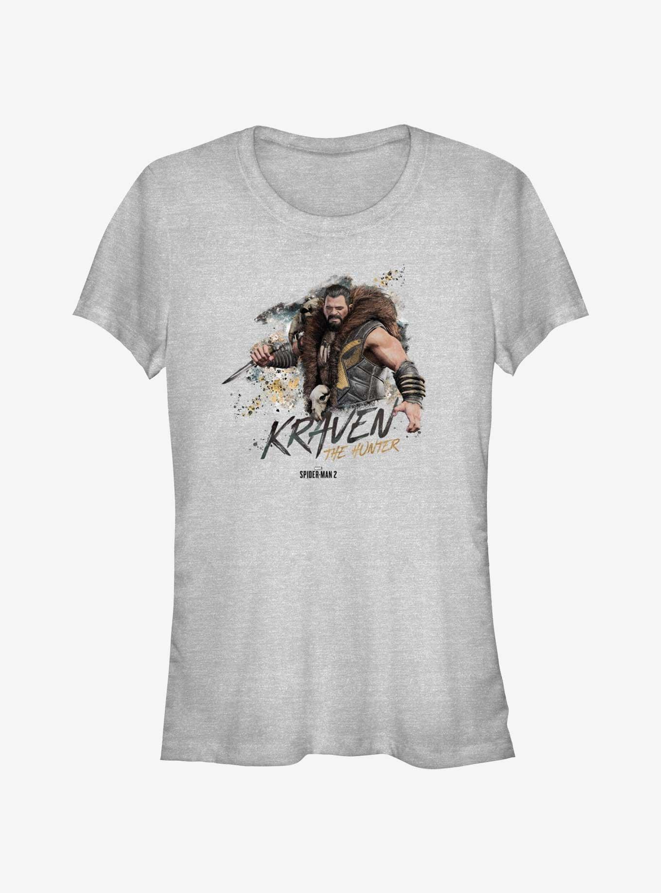 Marvel Spider-Man 2 Game Kraven The Hunter Character Girls T-Shirt, ATH HTR, hi-res