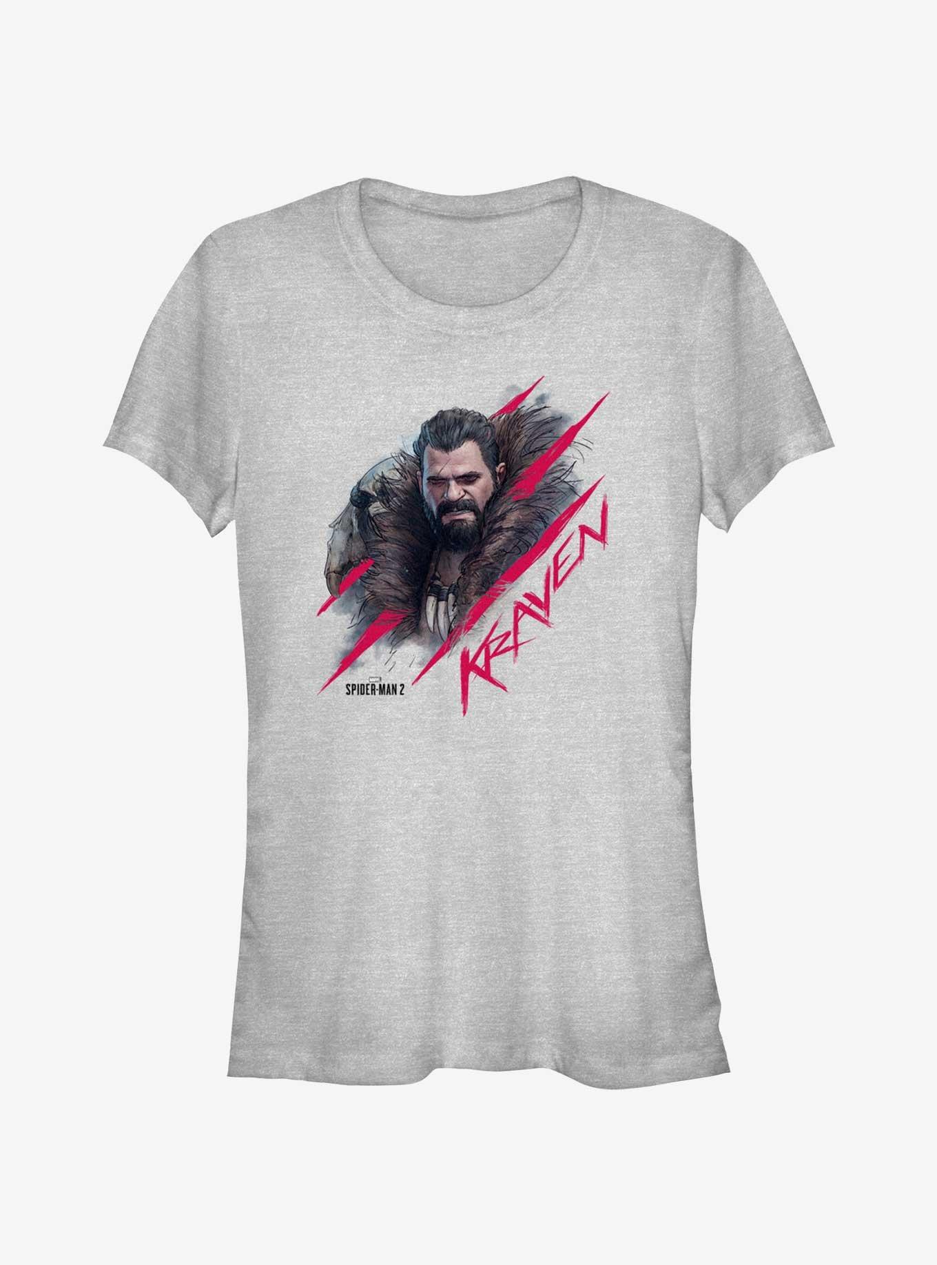 Marvel Spider-Man 2 Game Kraven Scratch Portrait Girls T-Shirt, , hi-res