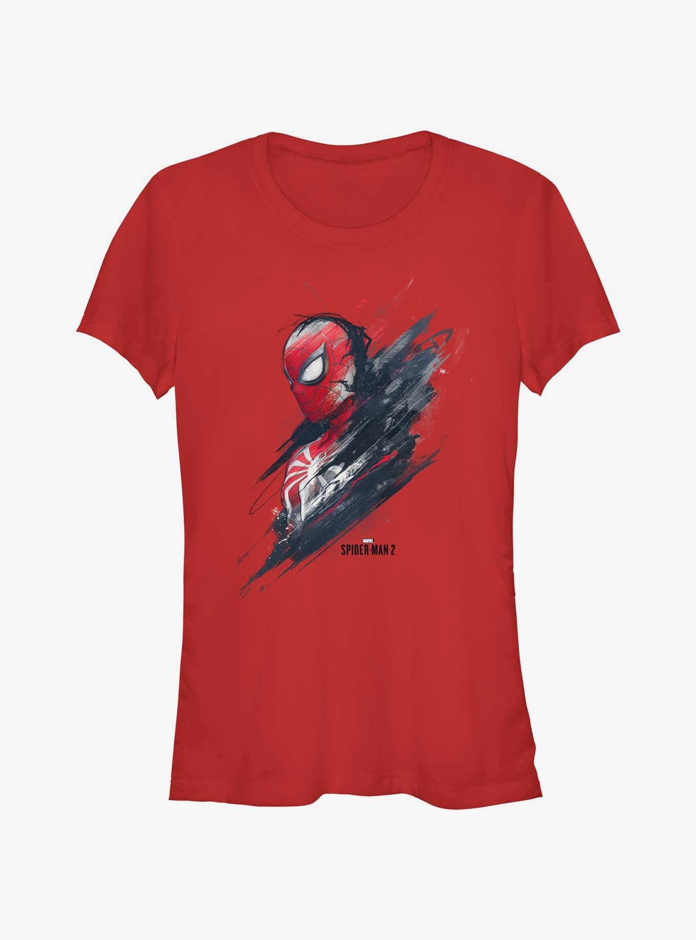 Marvel Spider-Man 2 Game Spider-Man Profile Girls T-Shirt