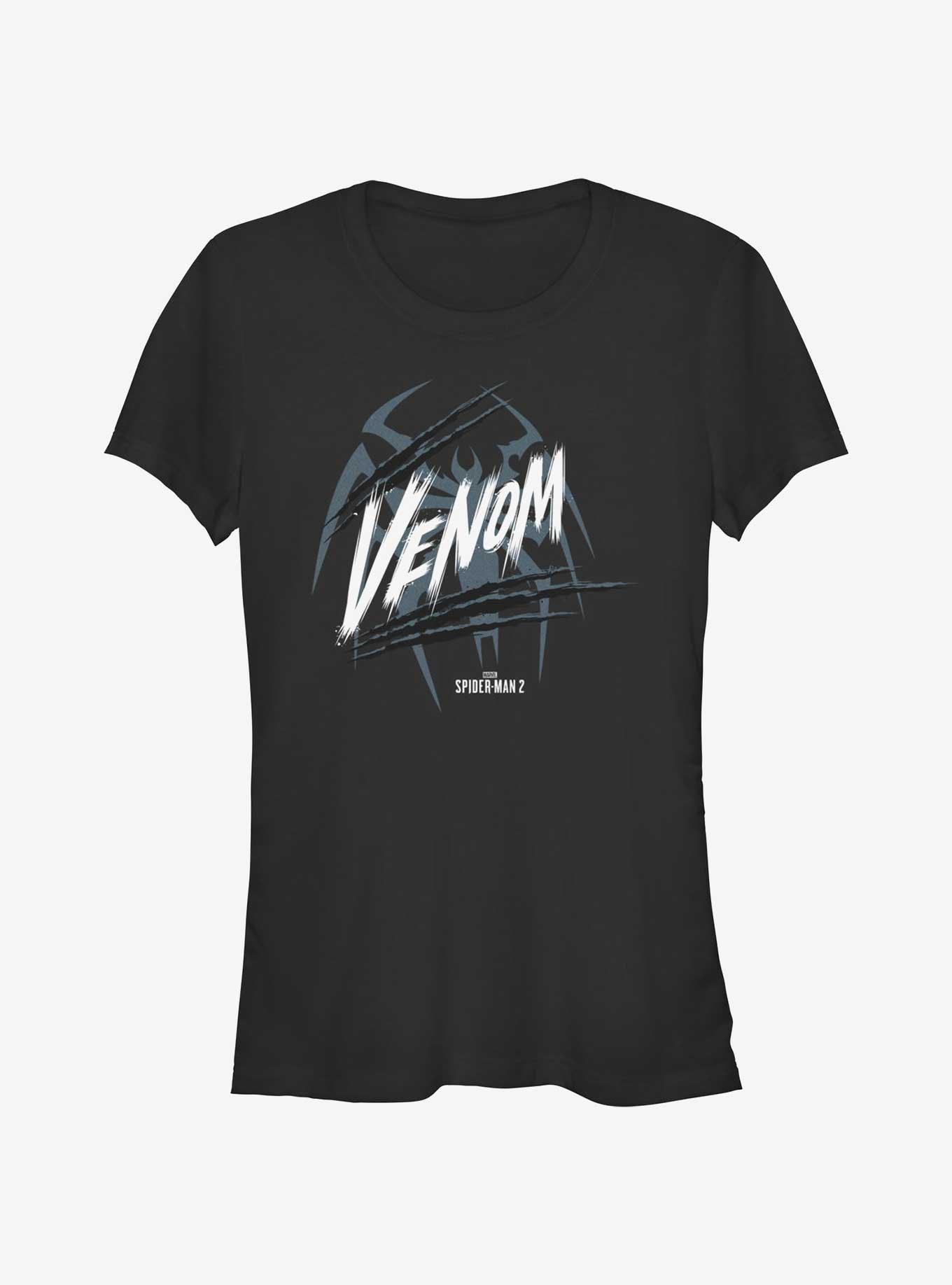 Marvel Spider-Man 2 Game Venom Logo Girls T-Shirt, BLACK, hi-res