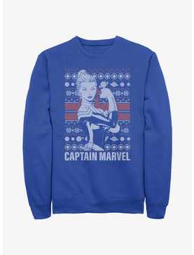 Marvel Captain Marvel Ugly Holiday Sweatshirt, , hi-res