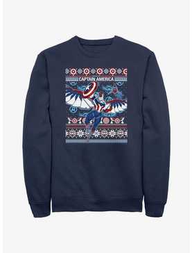 Marvel Captain America Sam Wilson Ugly Holiday Sweatshirt, , hi-res