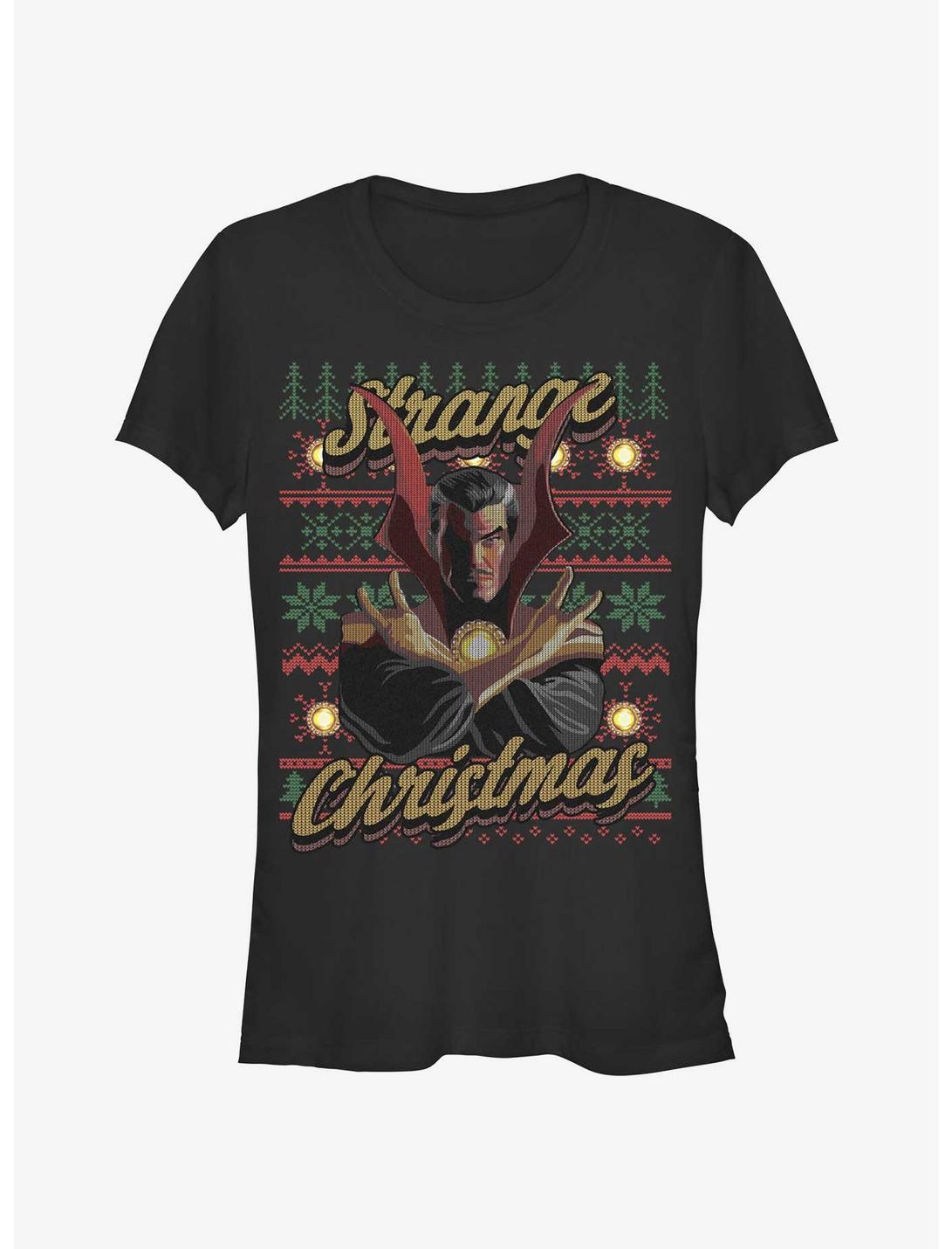 Marvel Doctor Strange Ugly Christmas Girls T-Shirt, BLACK, hi-res