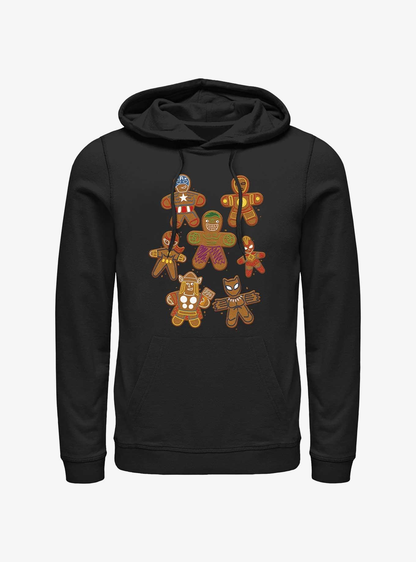 Marvel Avengers Gingerbread Cookies Hoodie, BLACK, hi-res
