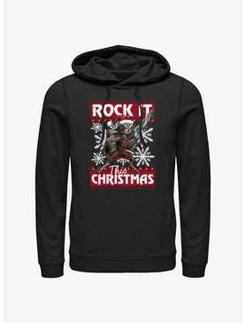 Marvel Guardians Of The Galaxy Rocket Ugly Holiday Hoodie, , hi-res