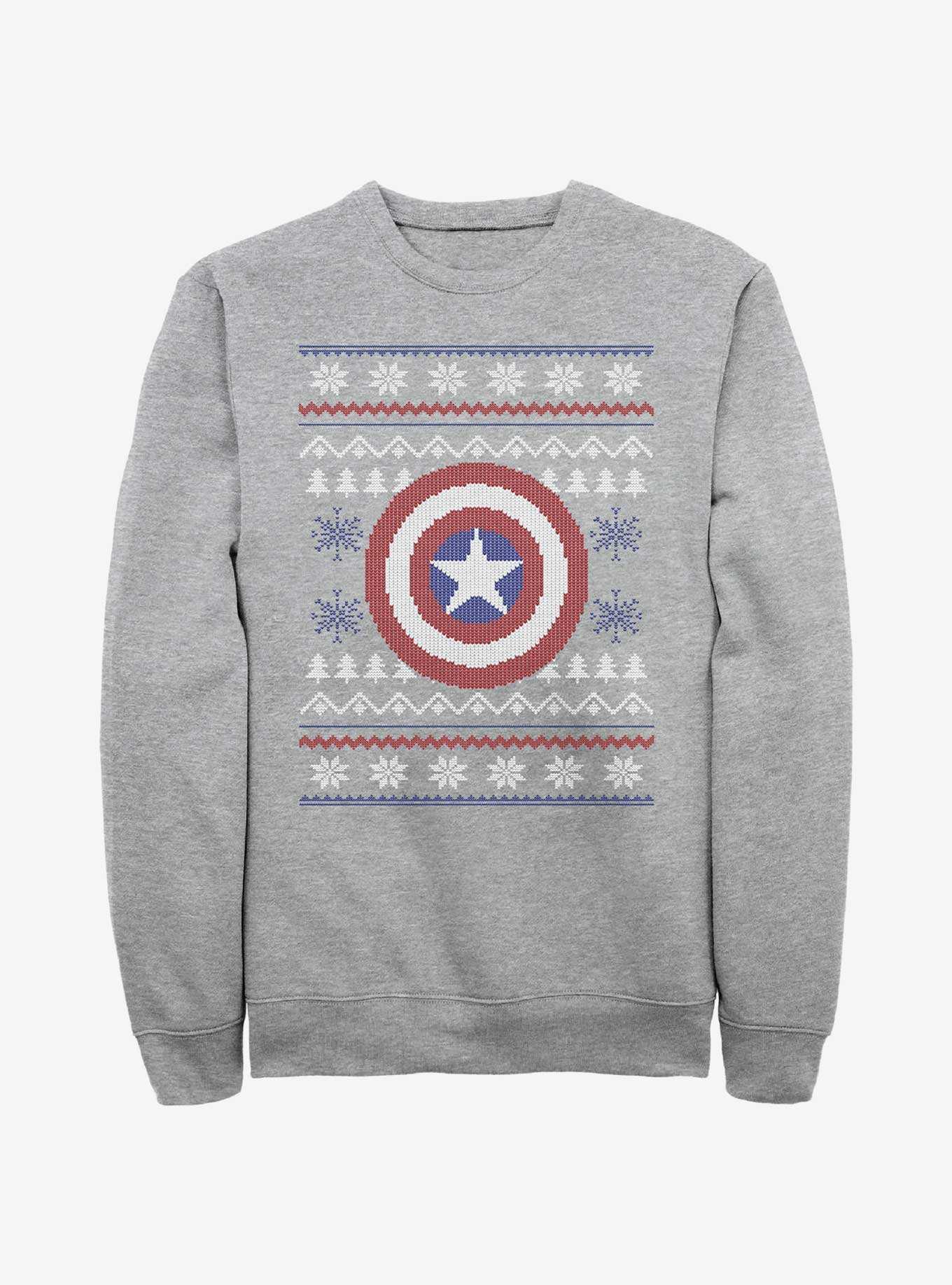 Marvel Captain America Ugly Holiday Sweatshirt, , hi-res