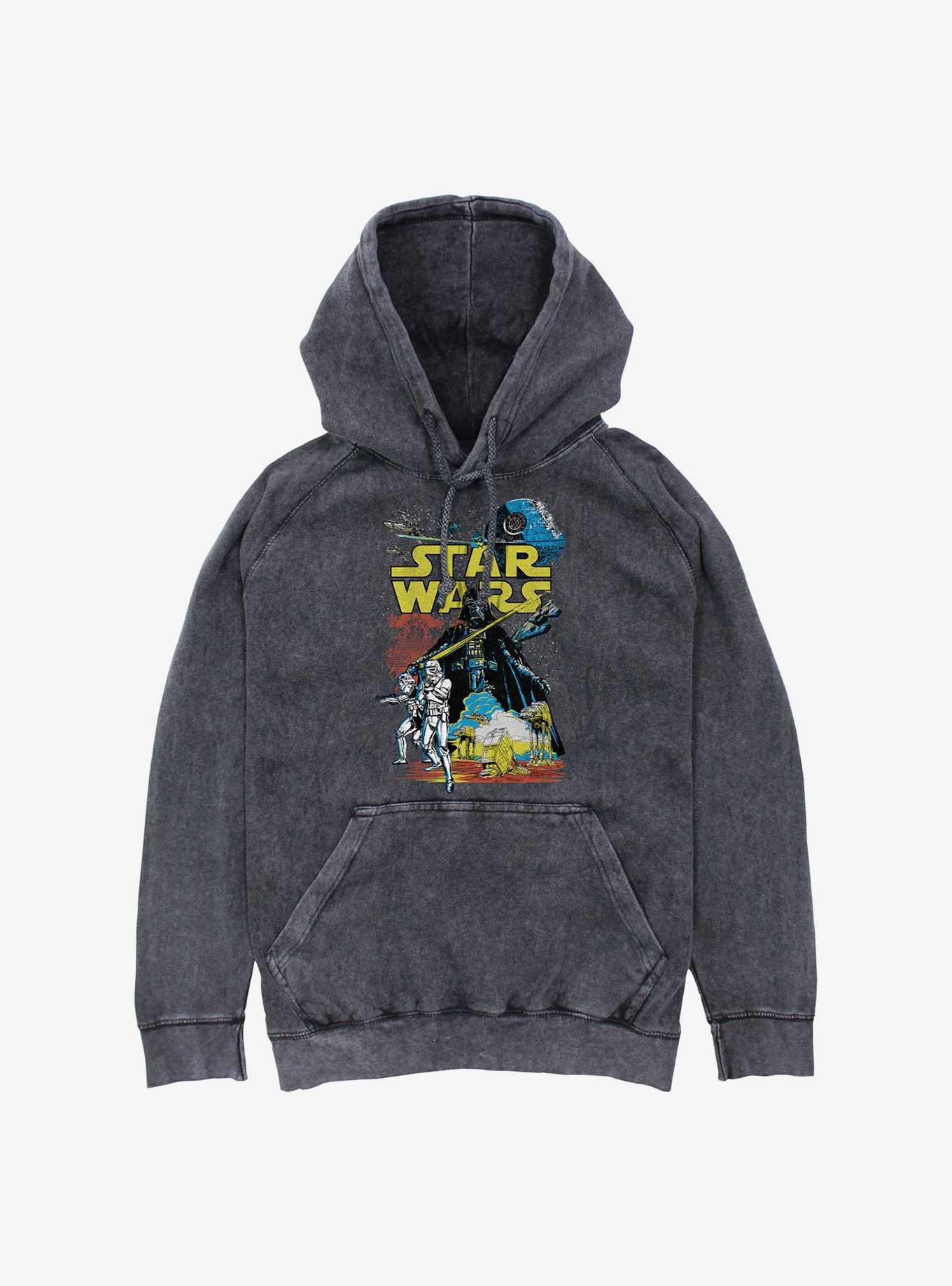 Star Wars Classic Dark Side Mineral Wash Hoodie, BLACK, hi-res