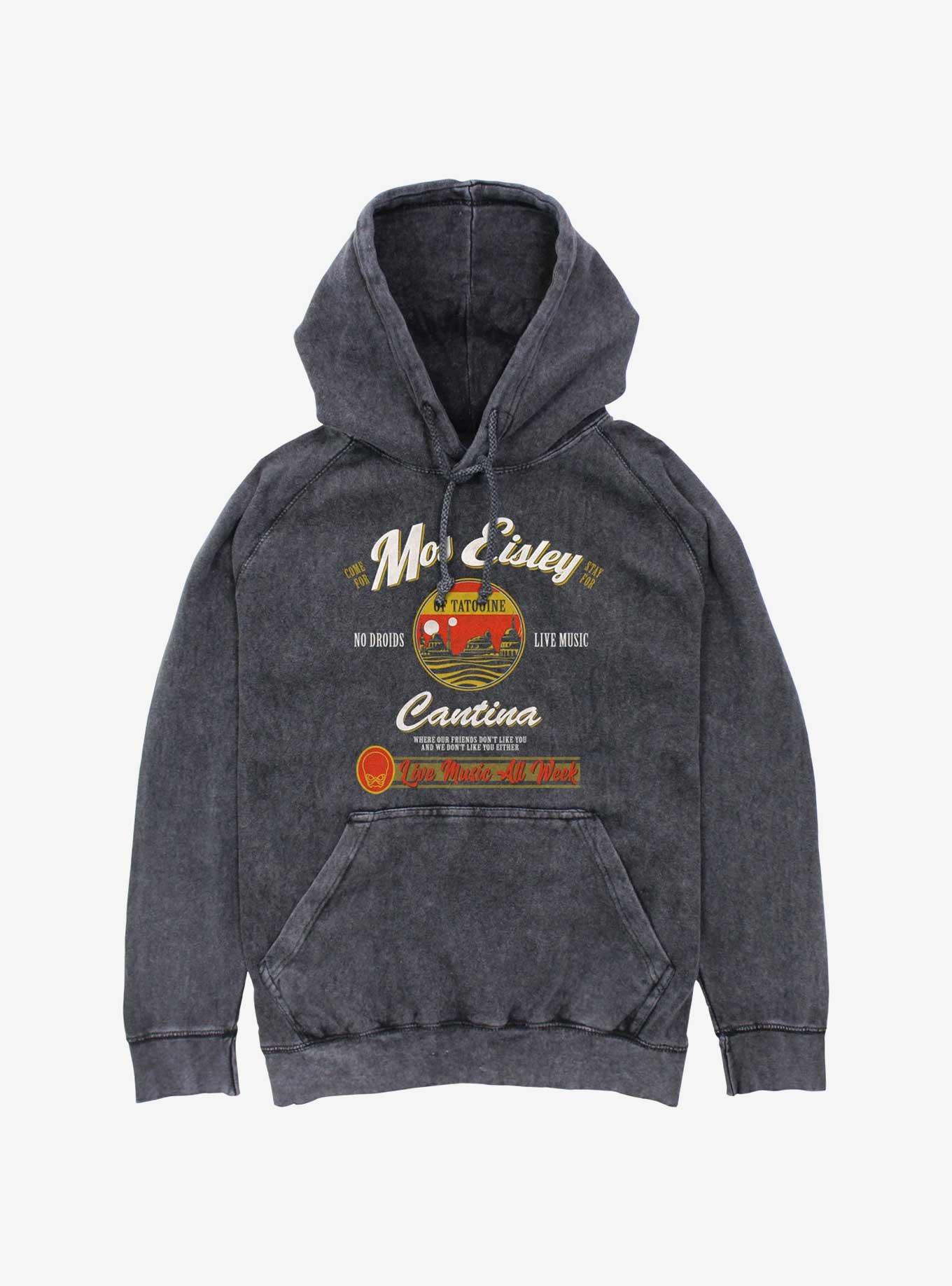 Star Wars Visit Mos Eisley Cantina Mineral Wash Hoodie, BLACK, hi-res