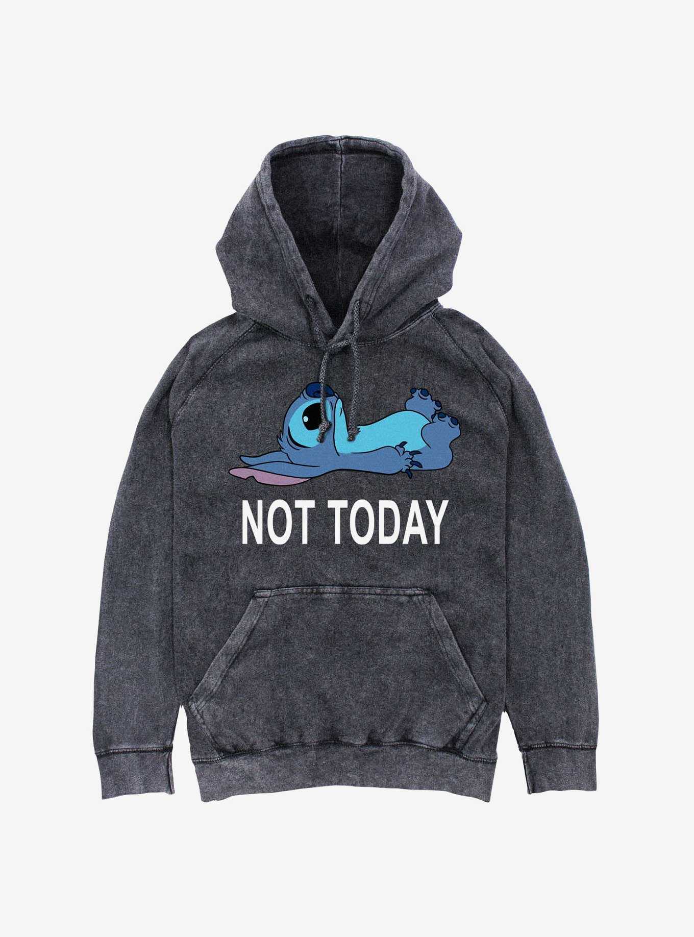 Disney Lilo & Stitch Not Today Mineral Wash Hoodie, , hi-res
