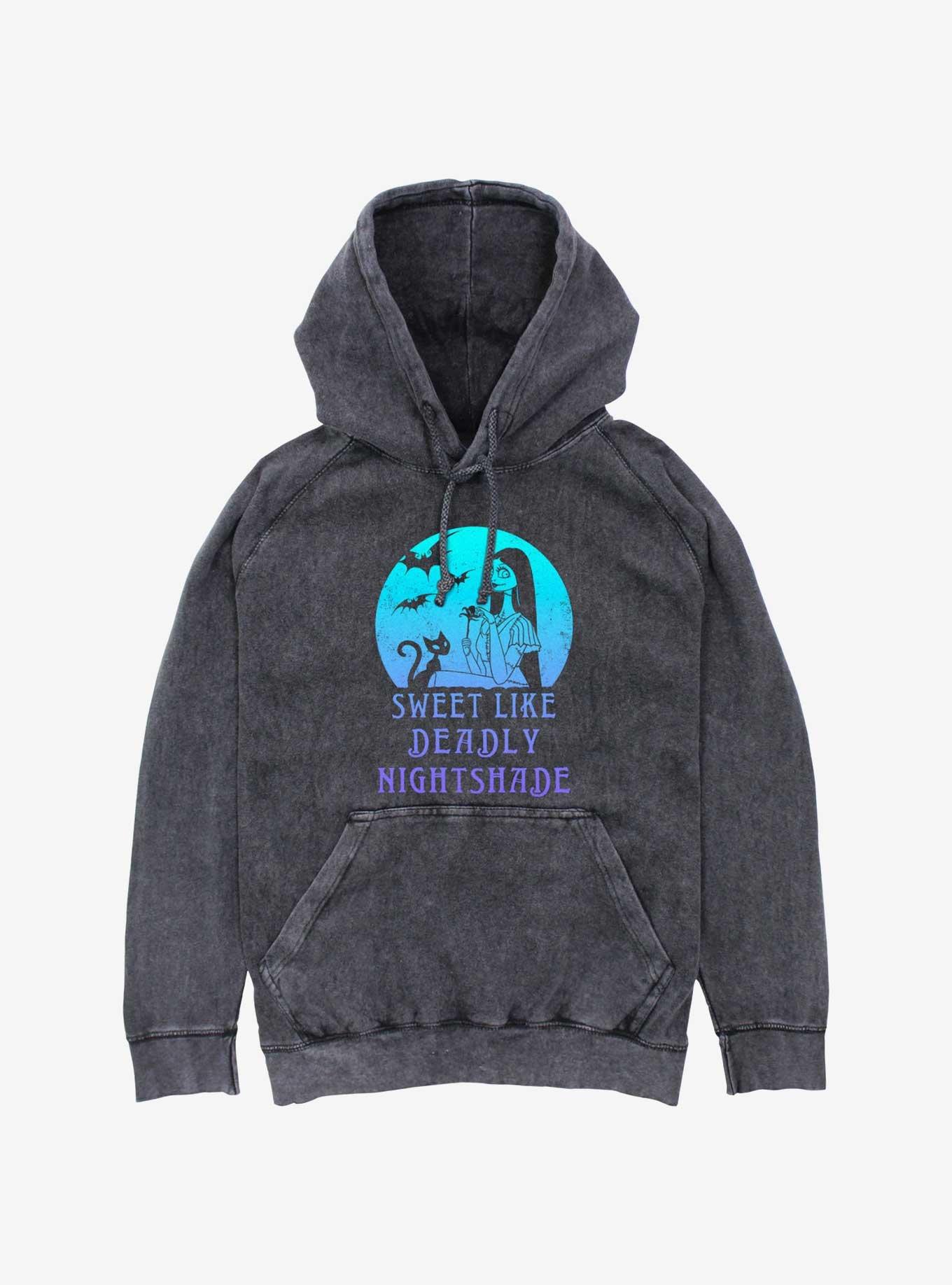 Disney Nightmare Before Christmas Sally Deadly Nightshade Mineral Wash Hoodie, , hi-res