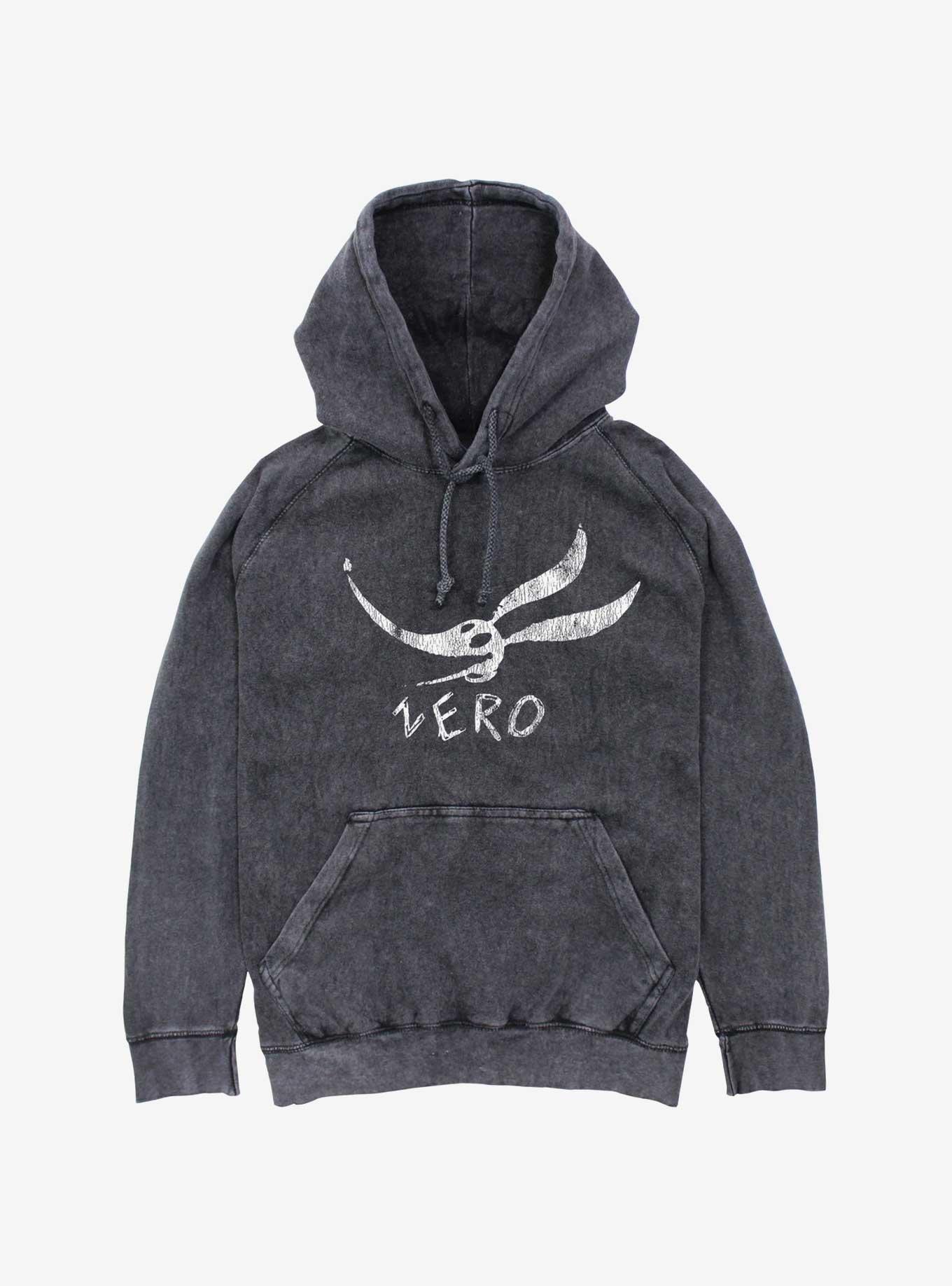 The Nightmare Before Christmas Zero Face Mineral Wash Hoodie, , hi-res