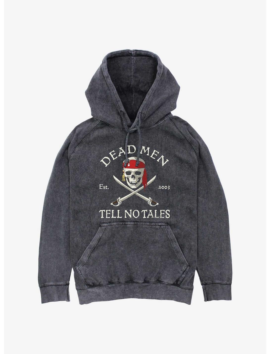 Disney The Pirates Of The Carribbean Tell No Tales Mineral Wash Hoodie, BLACK, hi-res