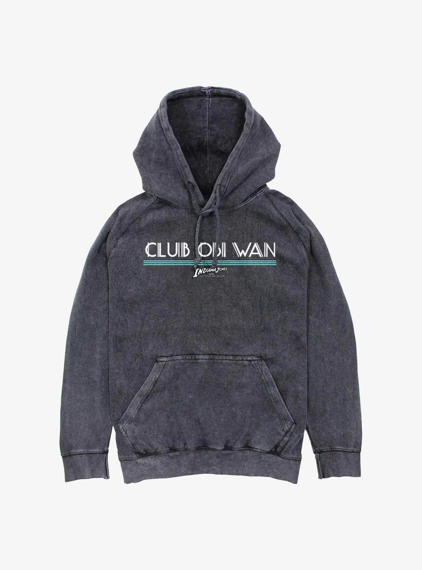 Indiana Jones Club Obi Wan Mineral Wash Hoodie, BLACK, hi-res