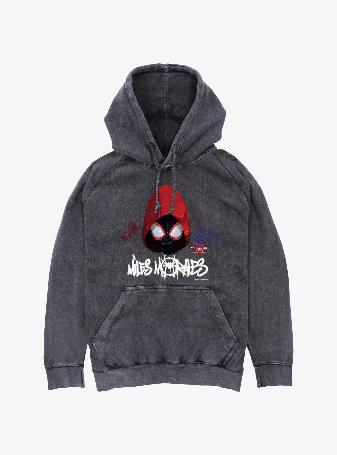 Marvel Spider-Man Hooded Miles Mineral Wash Hoodie, , hi-res