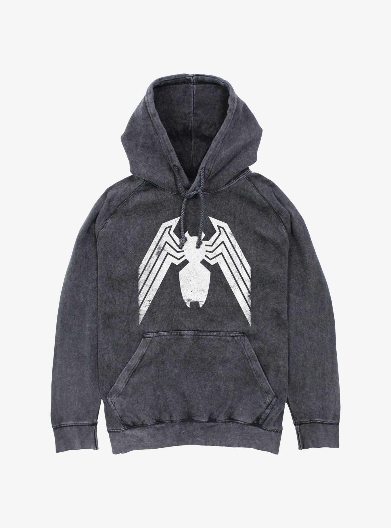 Marvel Venom Logo Classic Mineral Wash Hoodie, , hi-res