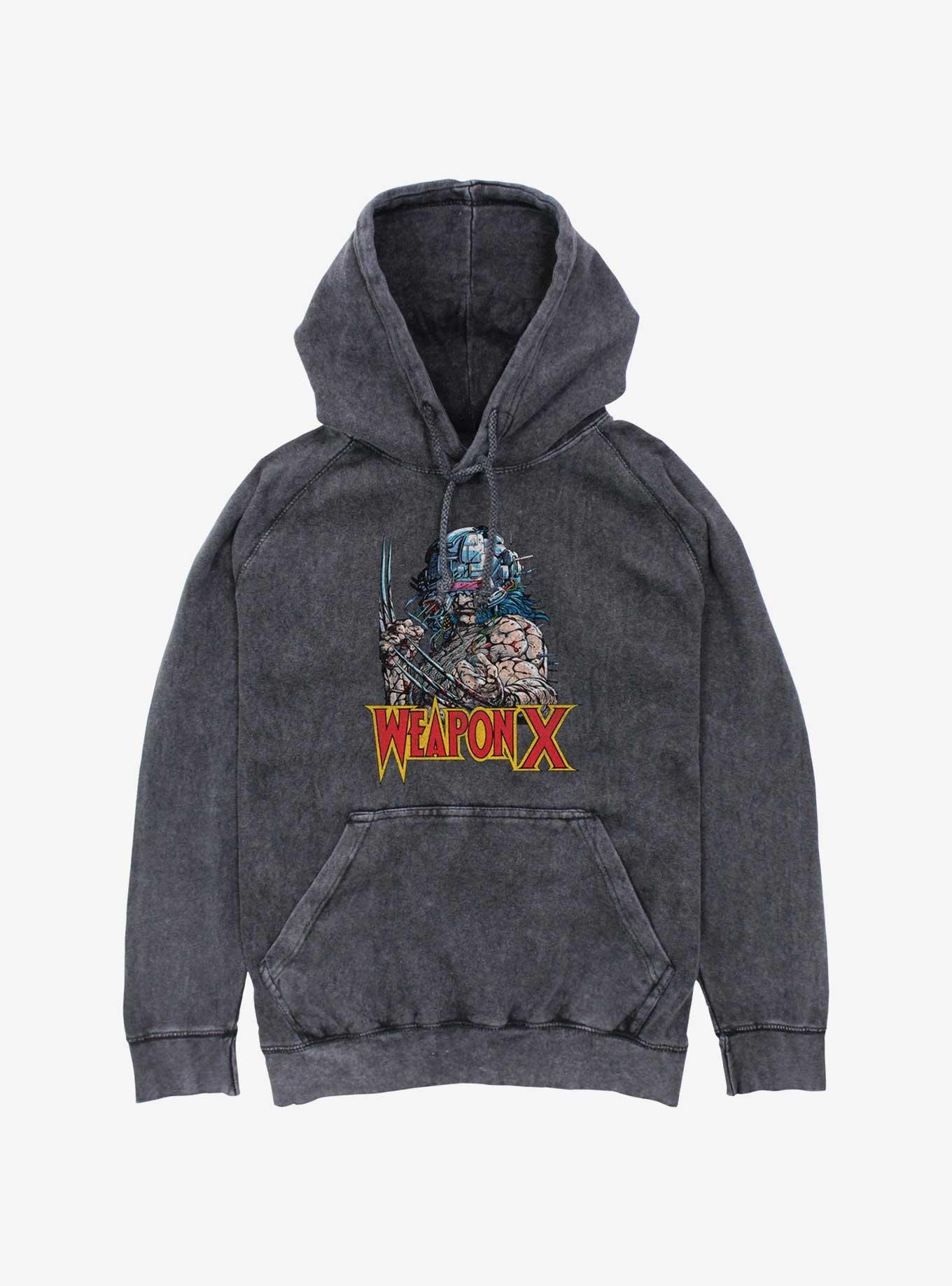 Marvel X-Men Weapon X Mineral Wash Hoodie, , hi-res