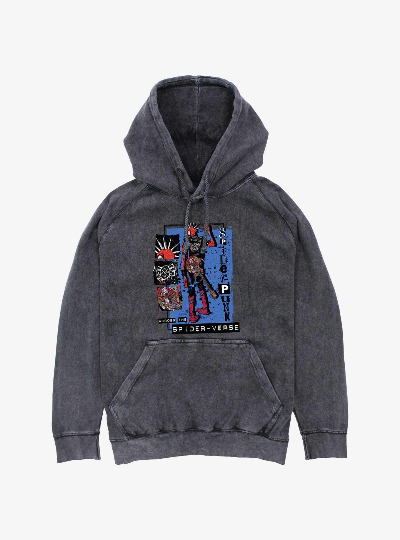 Marvel Spider-Man: Across The Spider-Verse Spider-Punk Portrait Mineral Wash Hoodie, , hi-res