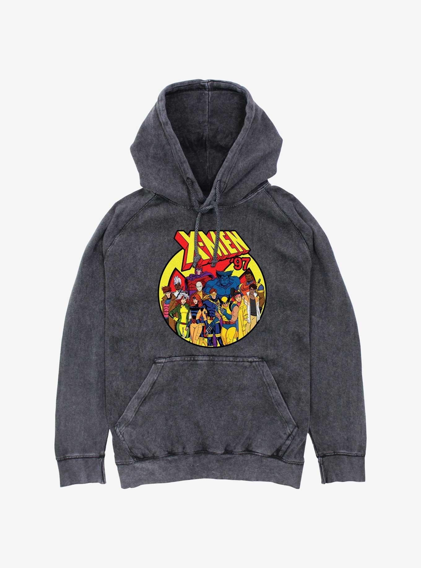 Marvel X-Men '97 Mineral Wash Hoodie, BLACK, hi-res