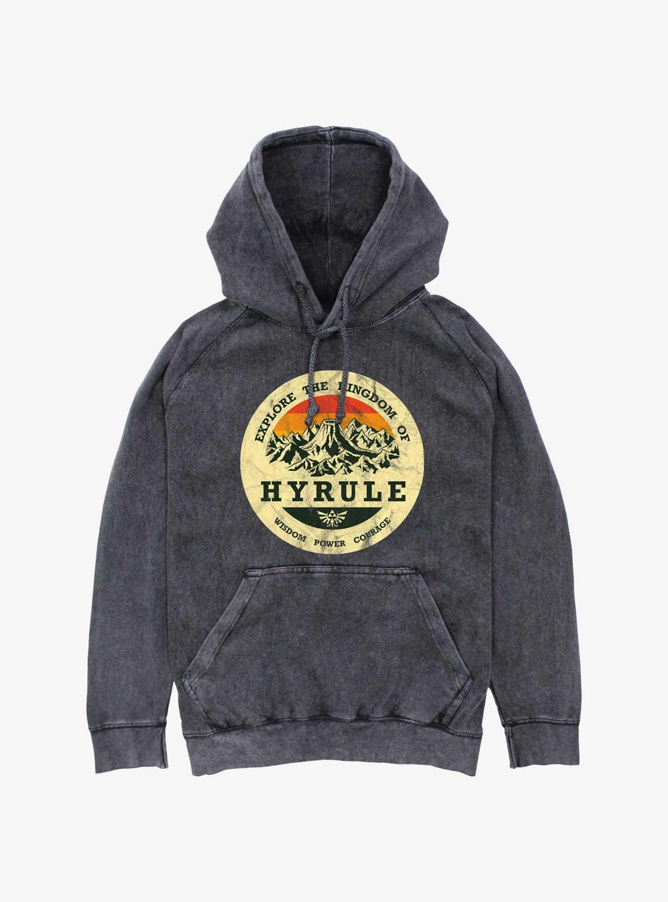 The Legend Of Zelda Explore Hyrule Mineral Wash Hoodie, , hi-res