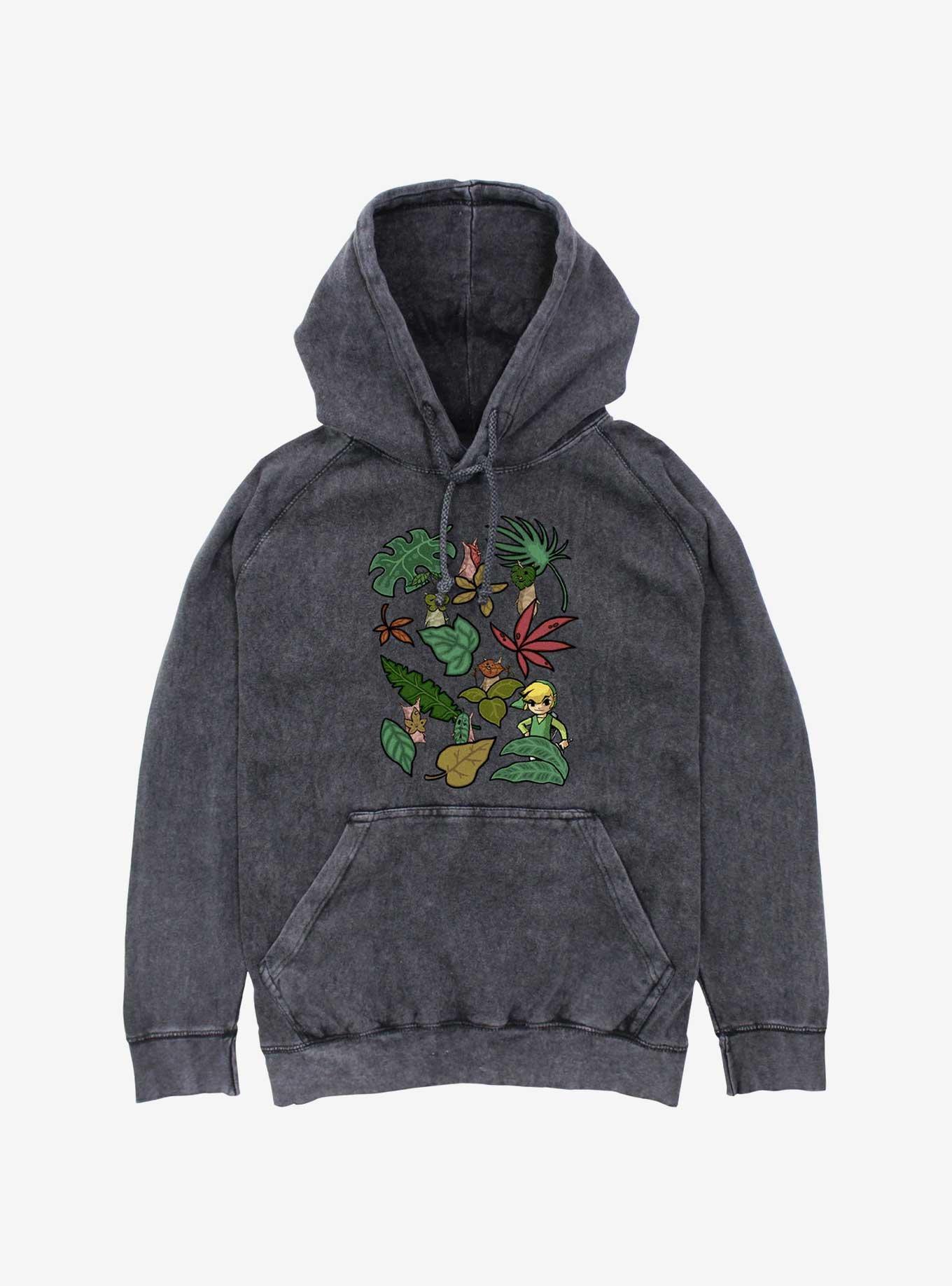 The Legend Of Zelda Koroks Mineral Wash Hoodie - BLACK | Hot