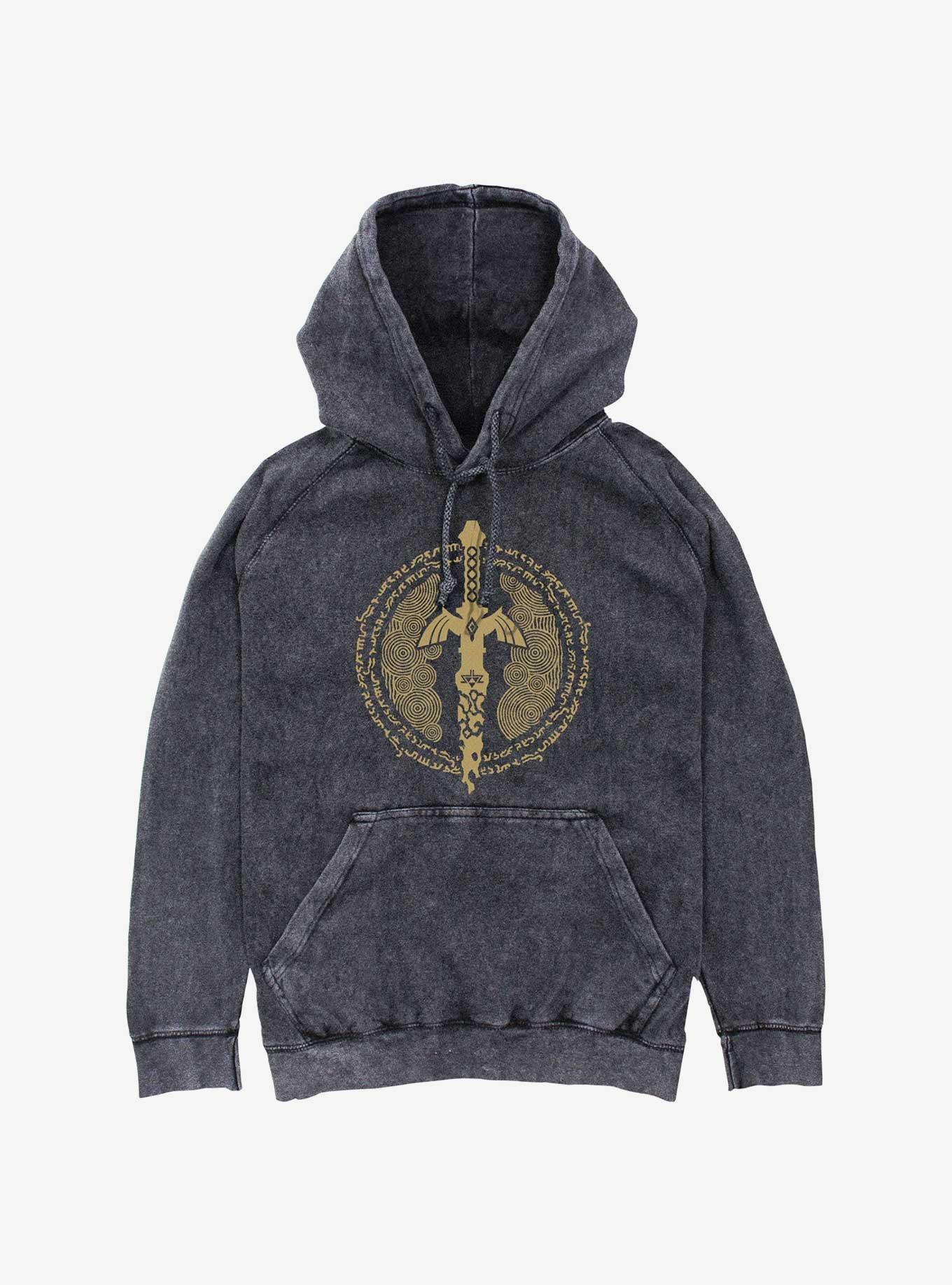 The Legend Of Zelda: Tears Of The Kingdom Master Sword Icon Mineral Wash Hoodie, , hi-res