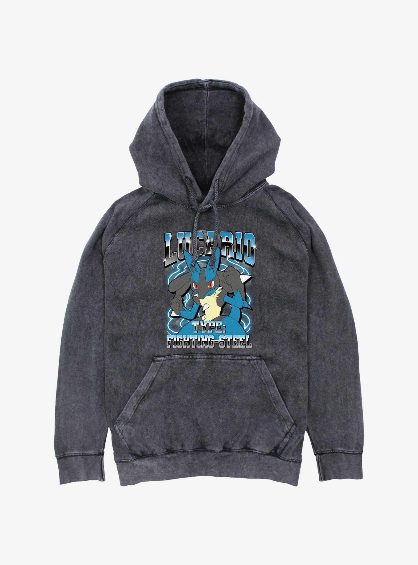 Pokemon Lucario Mineral Wash Hoodie, , hi-res