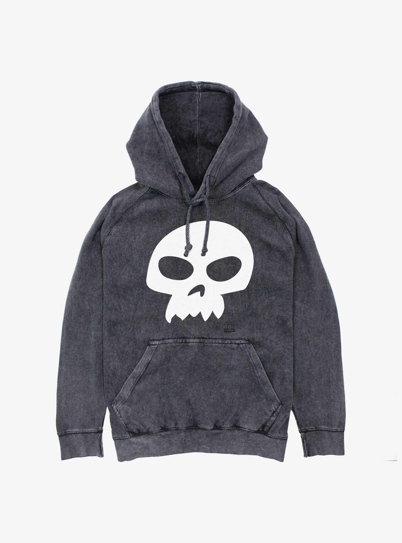 Disney Pixar Toy Story Sid Logo Mineral Wash Hoodie, BLACK, hi-res