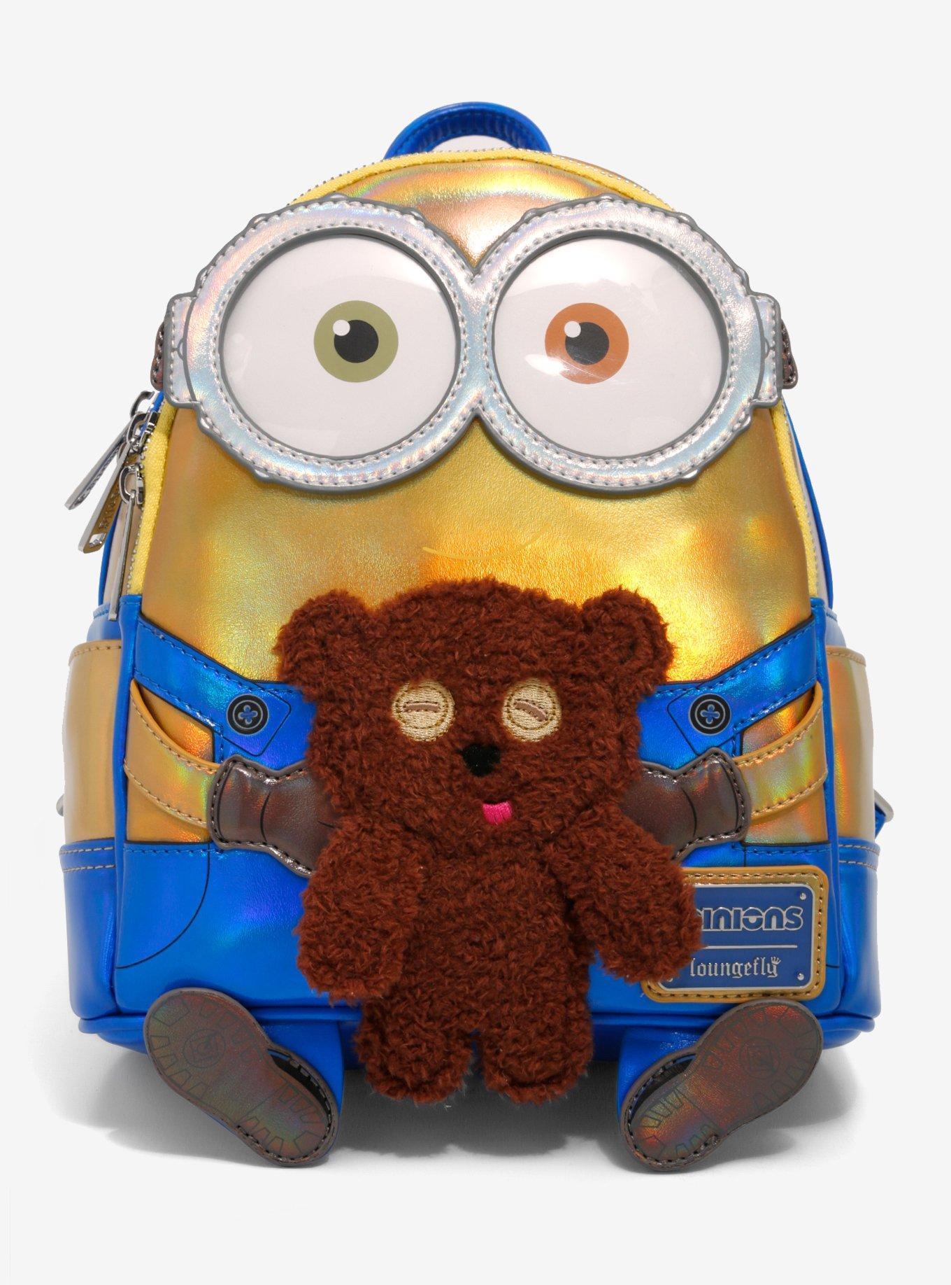 Loungefly Minions Bob & Tim Iridescent Mini Backpack, , hi-res