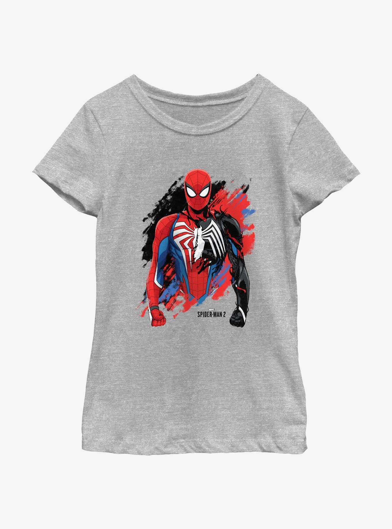 Marvel Spider-Man 2 Game Spider-Man Venom Morph Youth Girls T-Shirt, , hi-res