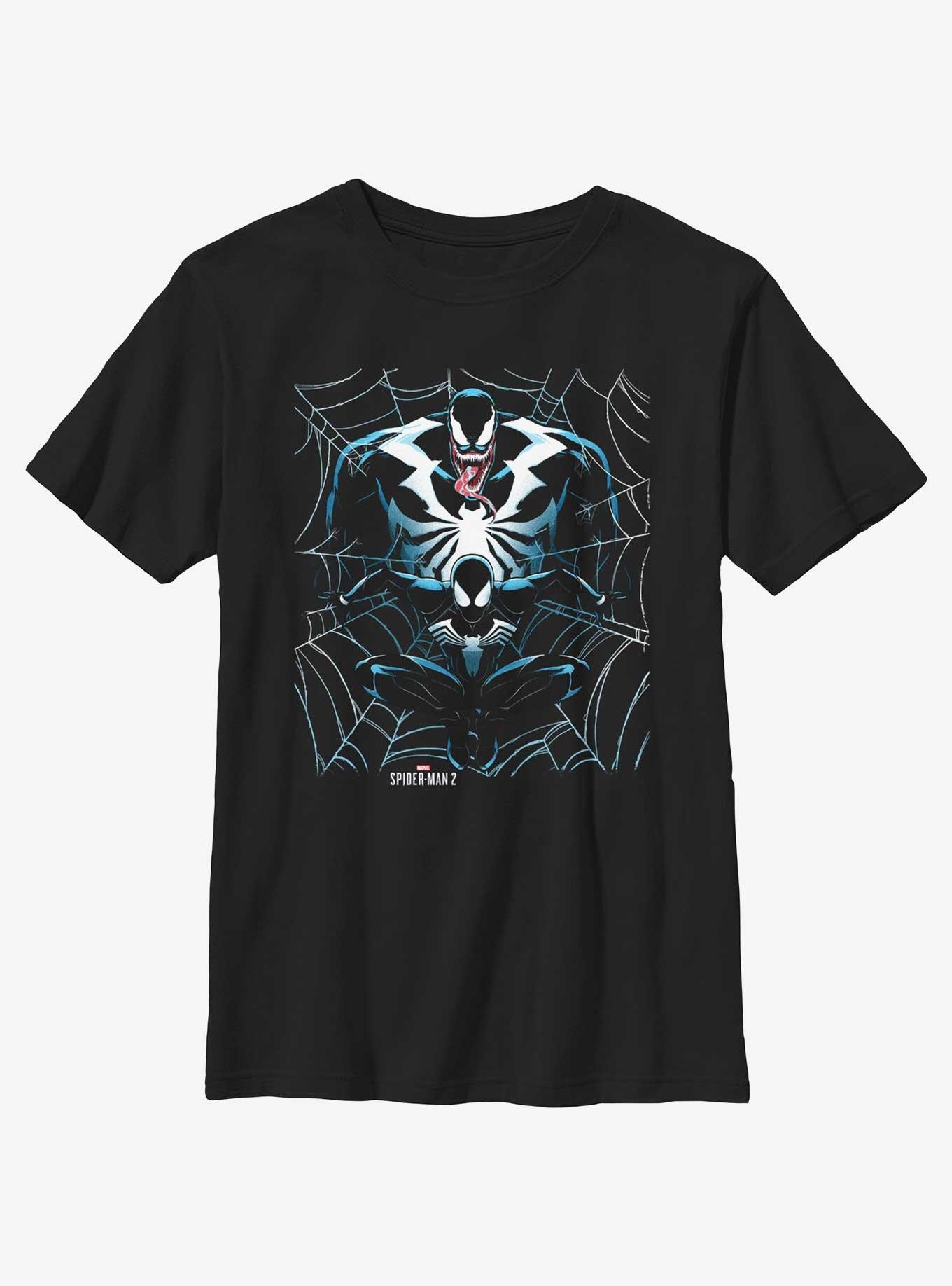 Marvel Spider-Man 2 Game Spider-Man Venom Web Youth T-Shirt, , hi-res