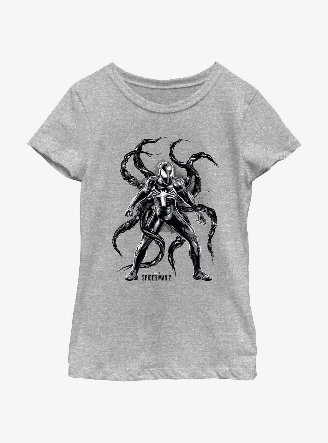 Marvel Spider-Man 2 Game Venom Tentacles Youth Girls T-Shirt, , hi-res