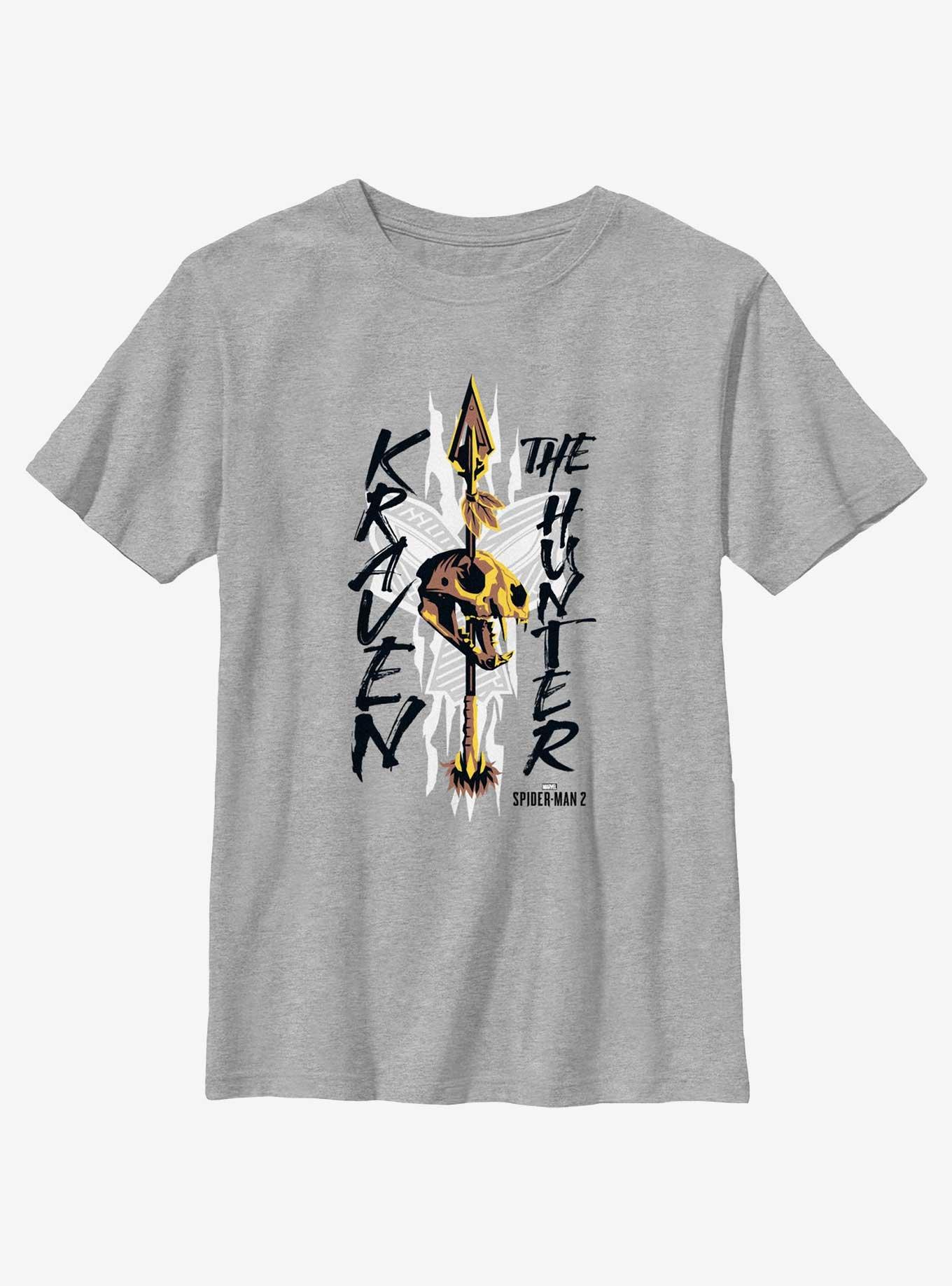 Marvel Spider-Man 2 Game Kraven The Hunter Youth T-Shirt, ATH HTR, hi-res