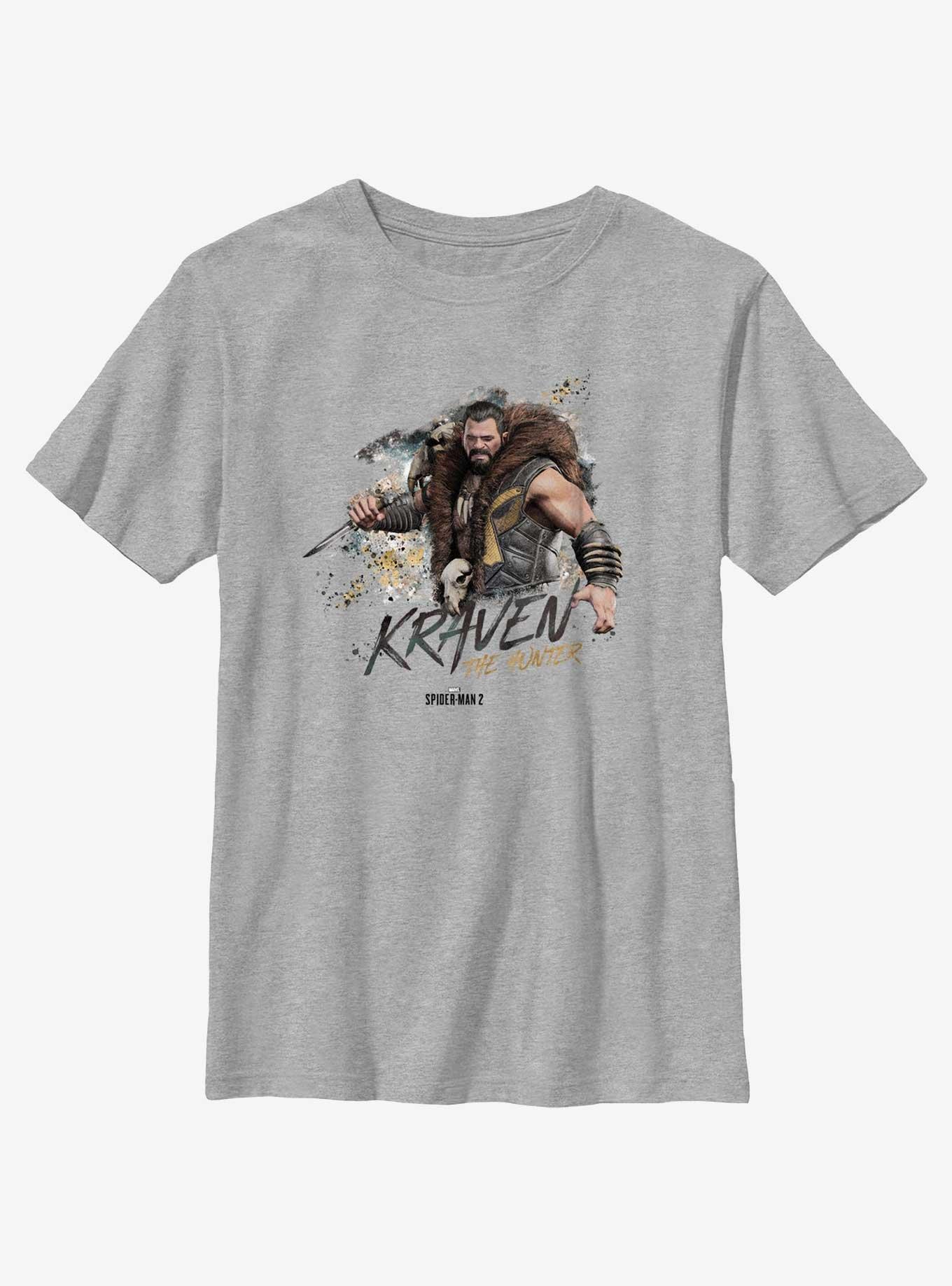 Marvel Spider-Man 2 Game Kraven The Hunter Character Youth T-Shirt, , hi-res