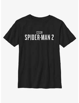 Marvel Spider-Man 2 Game White Logo Youth T-Shirt, , hi-res