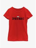 Marvel Spider-Man 2 Game Black Logo Youth Girls T-Shirt, RED, hi-res