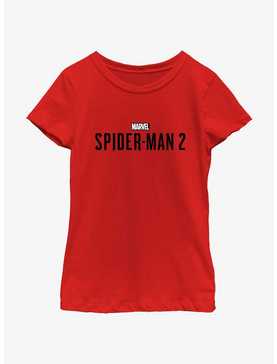 Marvel Spider-Man 2 Game Black Logo Youth Girls T-Shirt, , hi-res