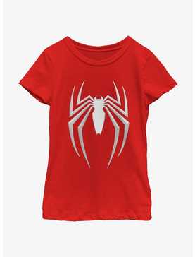 Marvel Spider-Man 2 Game Gray Spider Icon Youth Girls T-Shirt, , hi-res