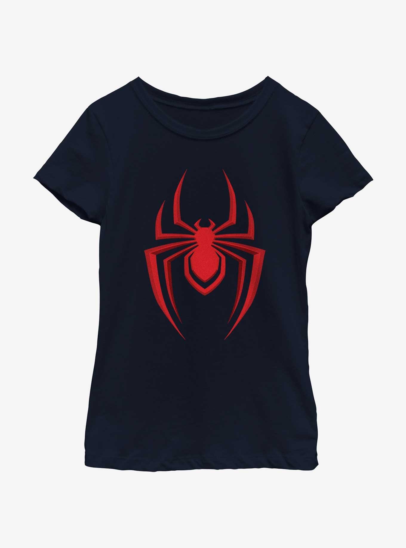 Marvel Spider-Man 2 Game Red Spider Icon Youth Girls T-Shirt, , hi-res