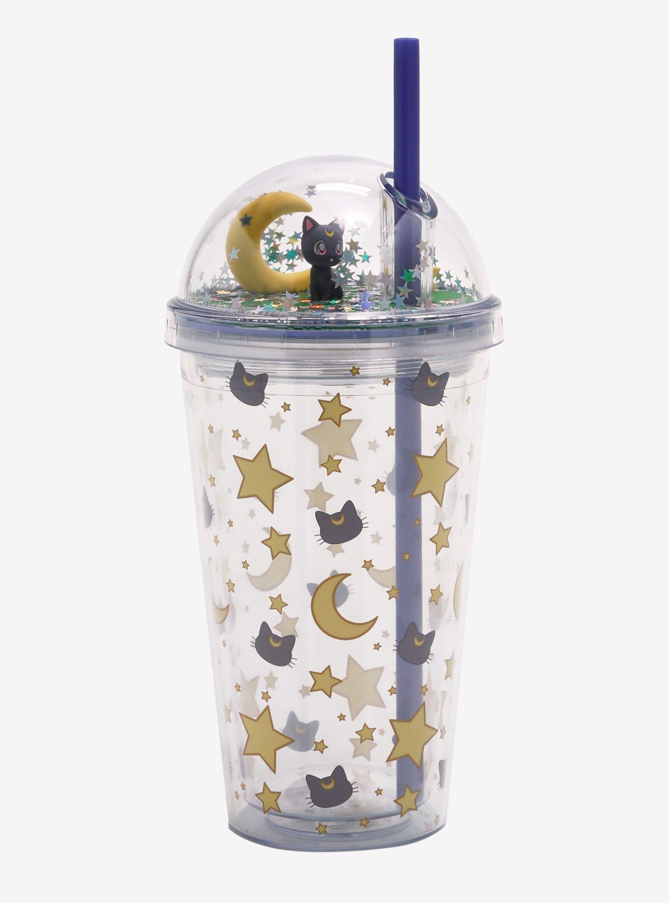 Sailor Moon Luna Glitter Dome Acrylic Travel Cup, , hi-res