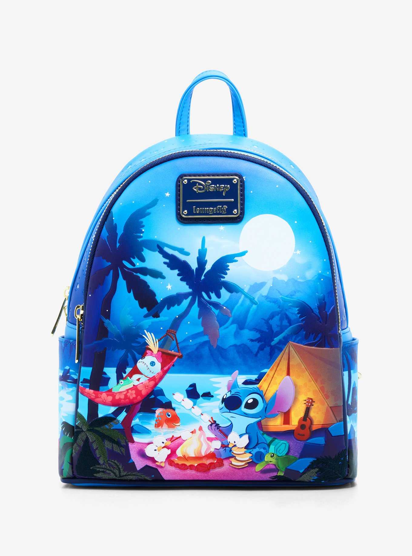 Loungefly Disney Stitch Scrump Camp Glow-In-The-Dark Mini Backpack, , hi-res
