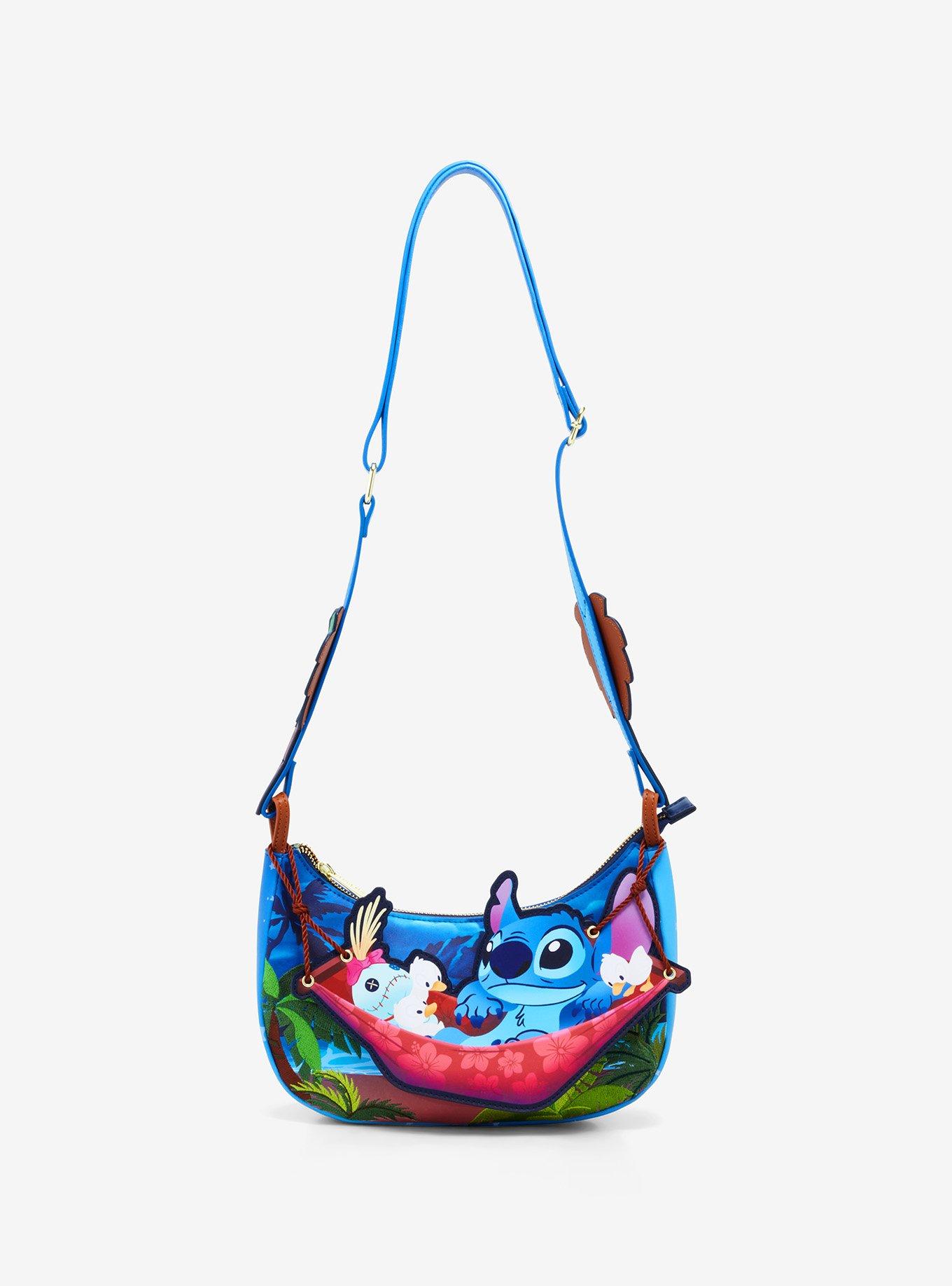 Loungefly Disney Lilo & Stitch Crossbody Bag Palms Blue Character Purse PHOTOS: Loungefly main image 2