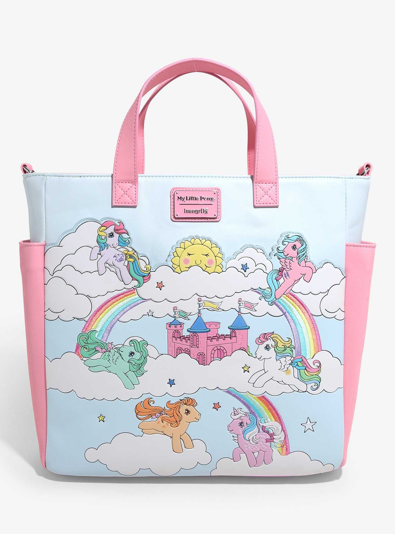 Loungefly My Little Pony Rainbow Castle Convertible Tote Bag, , hi-res