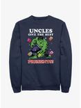 Marvel The Hulk Uncles Give The Best Presents Sweatshirt, NAVY, hi-res