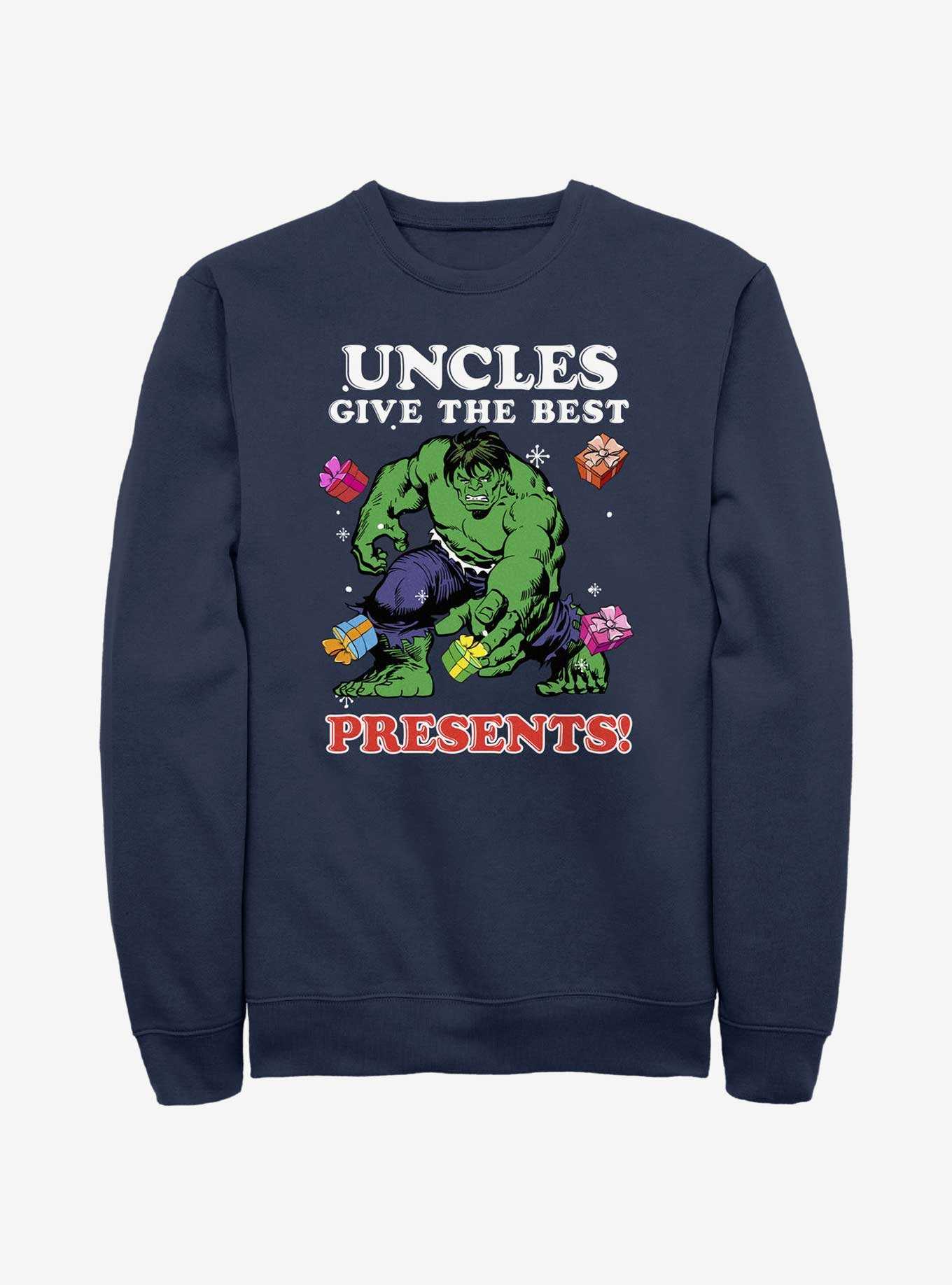 Marvel The Hulk Uncles Give The Best Presents Sweatshirt, , hi-res