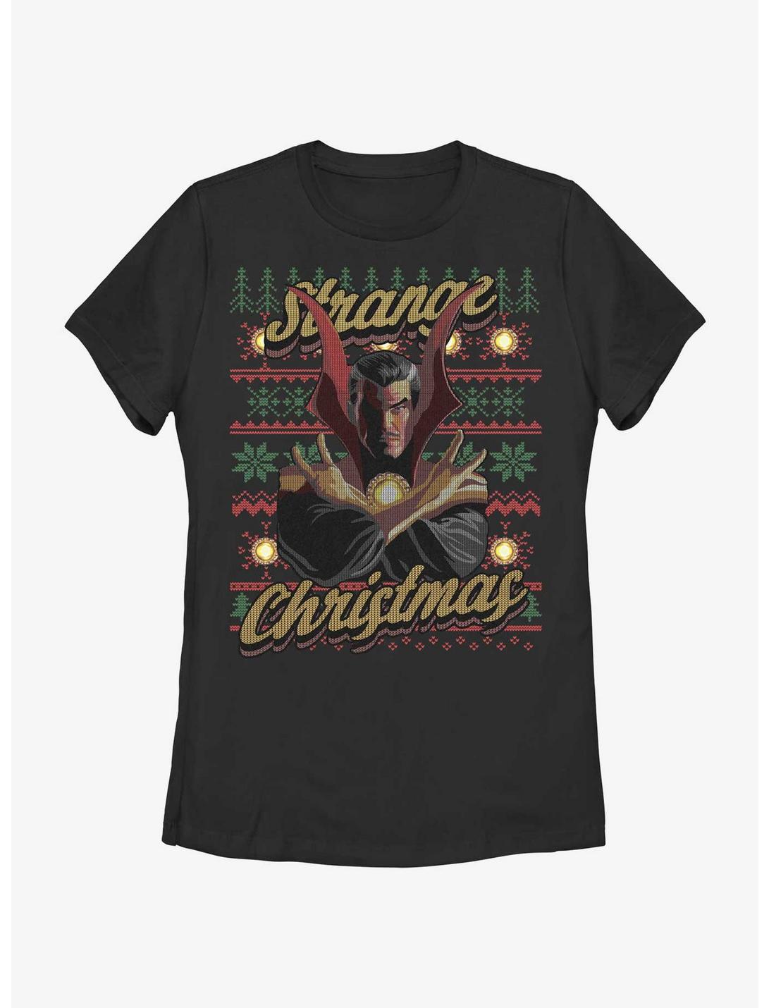 Marvel Doctor Strange Ugly Christmas Womens T-Shirt, BLACK, hi-res