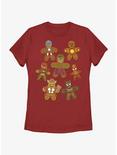 Marvel Avengers Gingerbread Cookies Womens T-Shirt, RED, hi-res