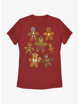 Marvel Avengers Gingerbread Cookies Womens T-Shirt, , hi-res