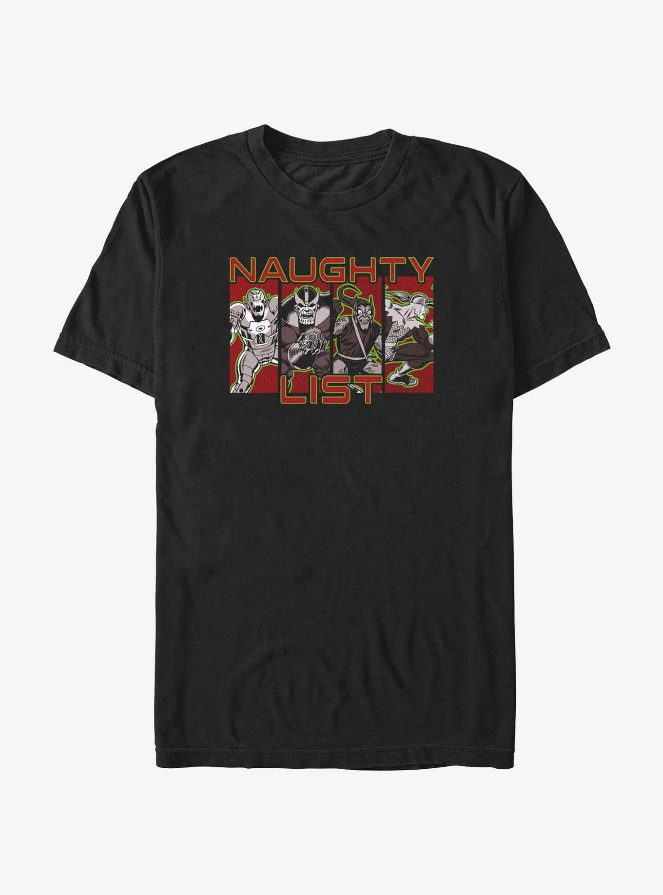 Marvel Naughty List Coal Squad T-Shirt, BLACK, hi-res